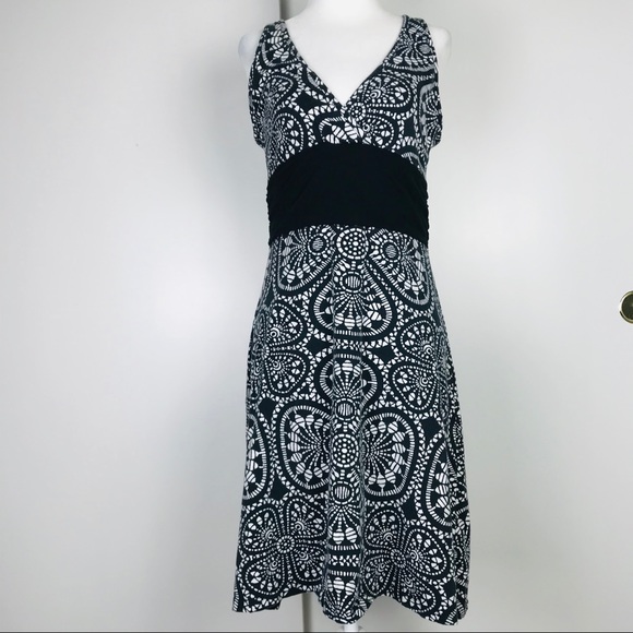 Patagonia Black White Sleeveless Margot Dress Med - Picture 2 of 8